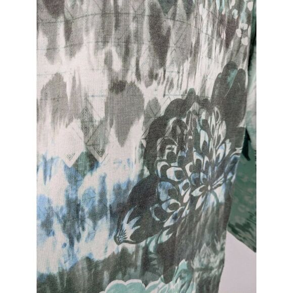 Soft Surroundings Shirt Top Tunic Flower Tie Dye - Picture 11 of 14